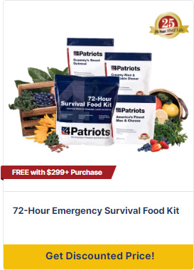 4Patriots 72-Hour Emergency Survival Food Supply